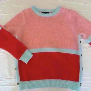 Koandaily XXL Junior sweater, pretty pink, blue and red.